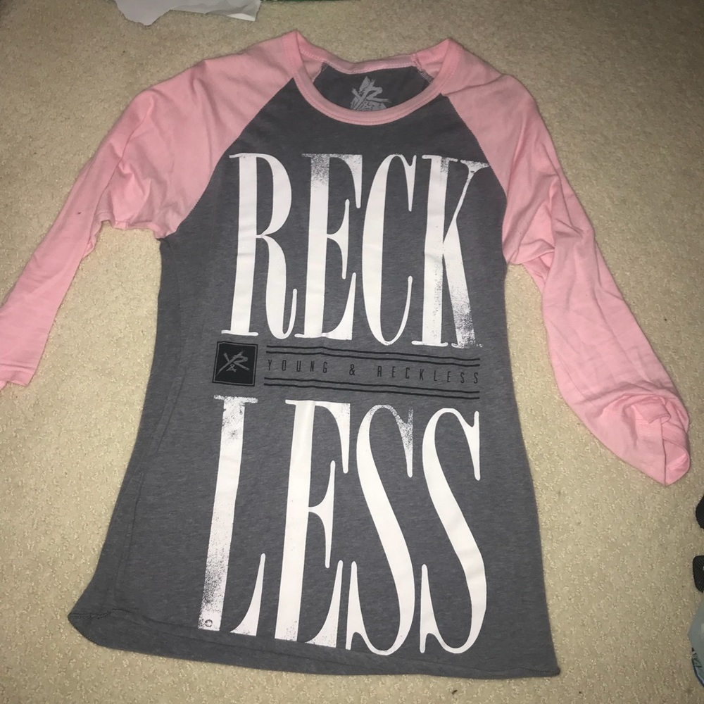 young and reckless quarter sleeve shirt